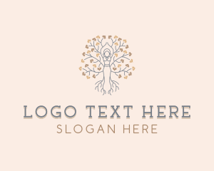 Woman Tree Yoga Logo