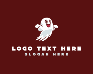 Friendly - Friendly Spooky Ghost logo design