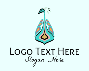 Beauty Spa - Multicolor Peacock Bird logo design