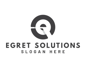 Modern Circle Letter Q logo design