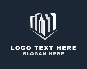 Low Rise - Realty City Buildings logo design