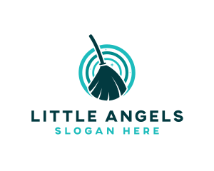 Sparkle - Broom Janitorial Cleaning logo design