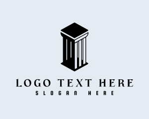 Tower - Greek Column Building logo design