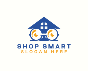 Smart House Eyeglasses logo design