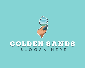 State Beach Travel logo design