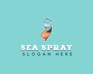 State Beach Travel logo design