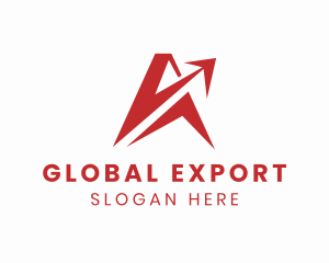 Export - Logistics Arrow Courier logo design