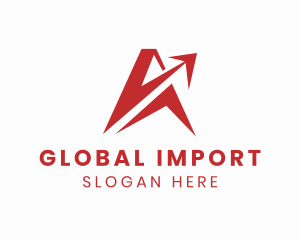 Import - Logistics Arrow Courier logo design