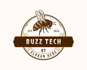 Honey Bee Apiculture logo design