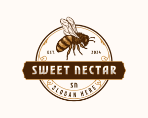 Honey Bee Apiculture logo design