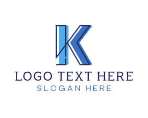 Penthouse - Modern Creative Letter K logo design
