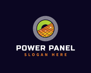 Panel - Eco Solar Panel Energy logo design