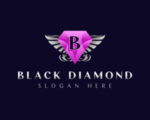 Diamond Gem Wings logo design