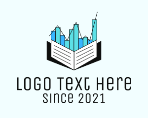 Stocks Market Book  Logo