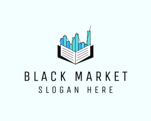 Stocks Market Book  logo design