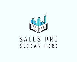 Sales - Stocks Market Book logo design