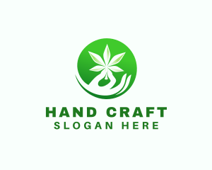 Hand - Marijuana Cannabis Hand logo design