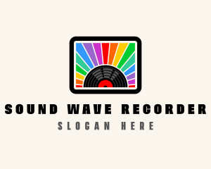 Musical Vinyl Recording logo design