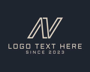 White - Corporate Business Letter N logo design