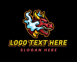 Mascot - Dragon Smoke Gaming logo design