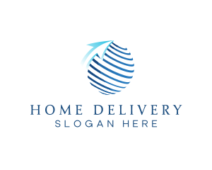 Global Courier Company logo design