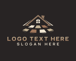 Roofing - Tiling Remodeling Builder logo design