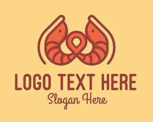 Shrimp Restaurant Location logo design