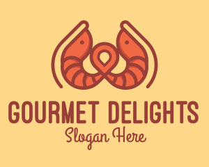 Shrimp Restaurant Location logo design