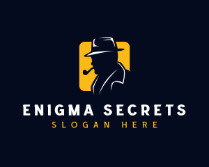 Detective Spy Smoking logo design