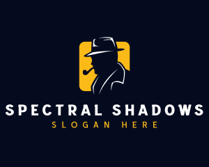 Detective Spy Smoking logo design