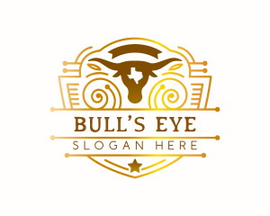 Ranch Bull Farm logo design