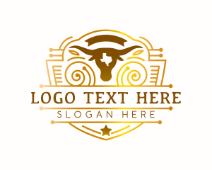 Beef - Ranch Bull Farm logo design