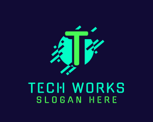 Neon Network Tech logo design