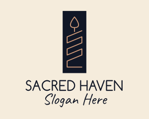 Holy - Minimalist Holy Candle logo design