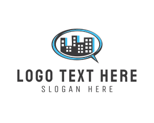 Realtor - Urban City Chat logo design
