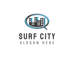 Urban City Chat logo design