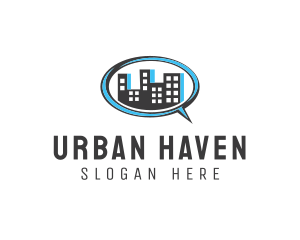 Urban City Chat logo design