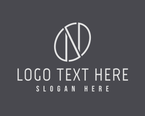 Letter N - Minimalist Architecture Initial logo design