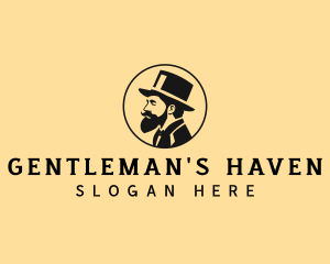 Gentleman Fashion Hat logo design