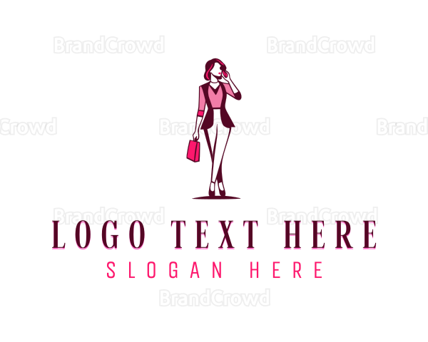 Stylish Fashion Woman Logo