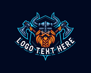 Badge - Viking Warrior Gaming logo design