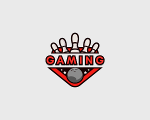 Bowling Sports League Logo