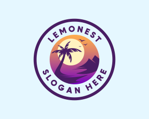 Sea - Tropical Island Ocean logo design