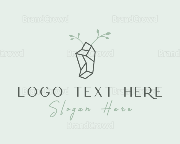 Gem Crystal Stone Logo