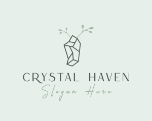 Gem Crystal Stone logo design