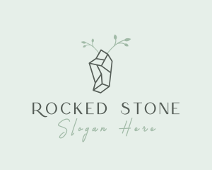 Gem Crystal Stone logo design