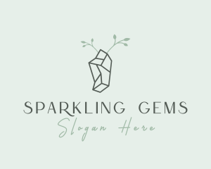 Gem Crystal Stone logo design