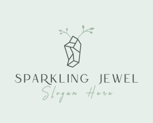 Gem Crystal Stone logo design