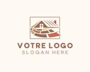 Floor - Wooden Tiles Carpentry logo design