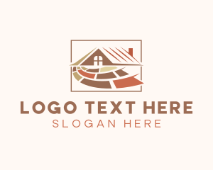 Pattern - Wooden Tiles Carpentry logo design